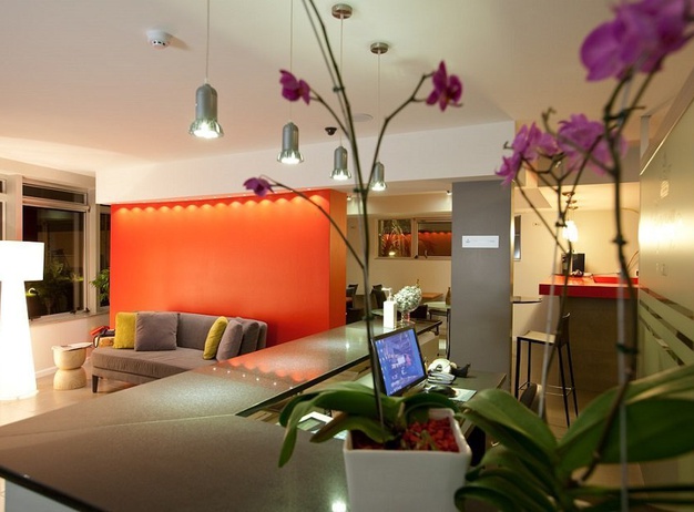 Lobby Regency Rambla Design Apart Hotel en Montevideo